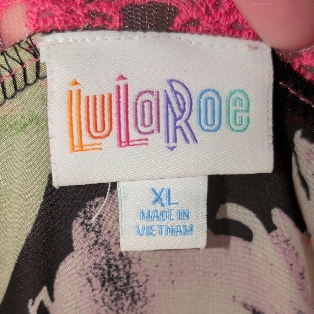 NWOT Sheer Floral Kimono -Pink Lace Trim- Swim Coverup XL - Picture 2 of 7